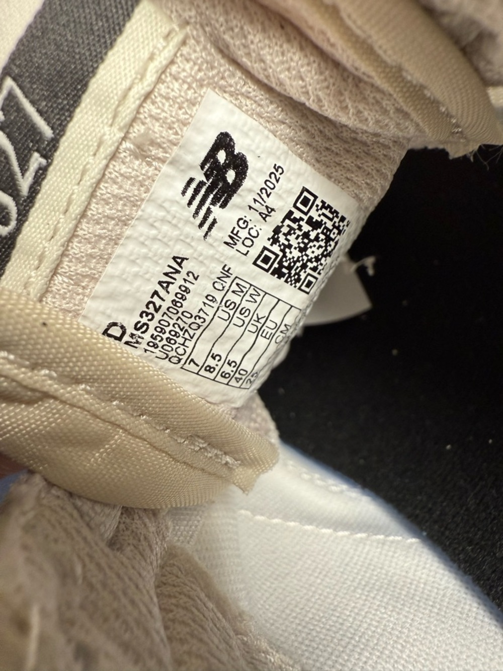 New Balance 327 Sneakers Linen/Sea Salt/Leopard - Picture 7 of 7